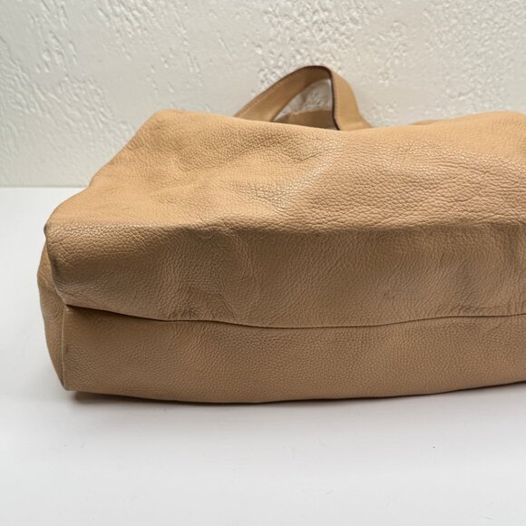 Kate Spade Mansfield Juniper Hobo Shoulder Bag Beige Leather Dual Zip Slouchy - Picture 9 of 16